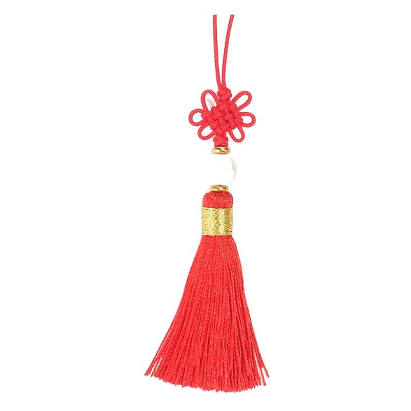 Точечная нейлоновая нефритовая нить, маленький узел, кисточка из бисера, китайский узел, кисточка, маленькая подвесная кисточка, подвеска-закладка в древнем стиле