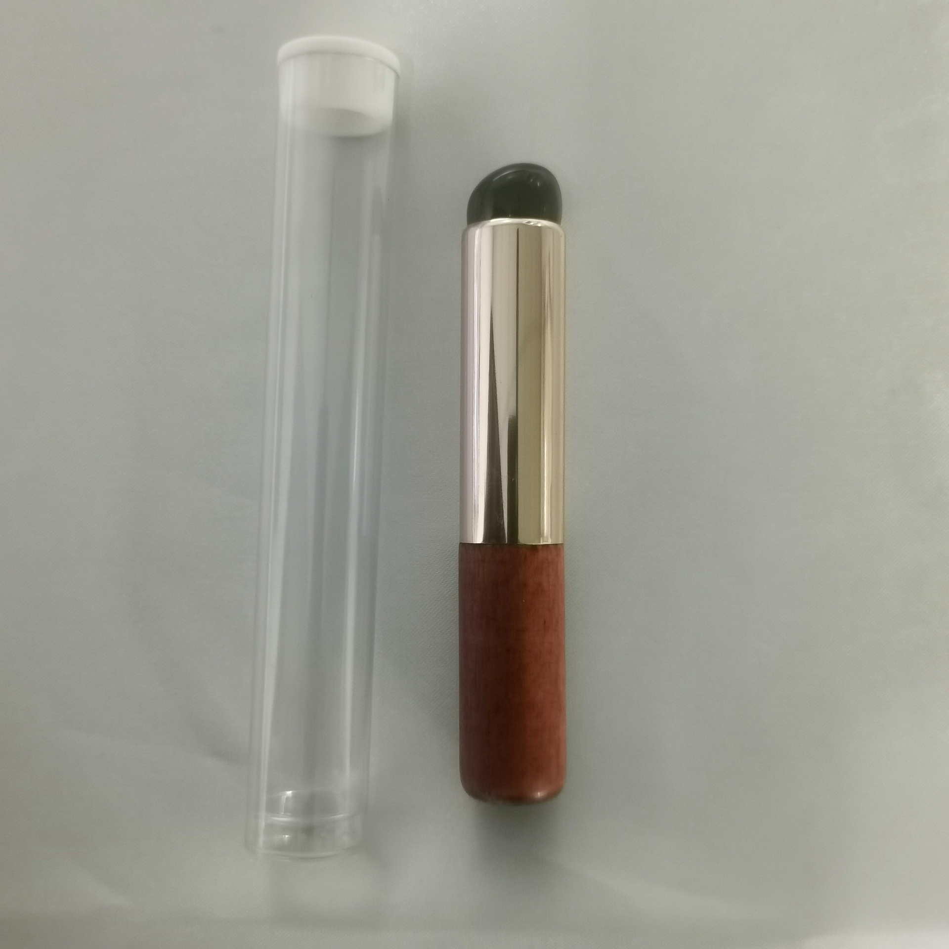Nuevo Q elástico cabeza redonda de silicona labio cepillo corrector cepillo no roto lápiz labial cepillo portátil dedo vientre belleza herramienta cepillo