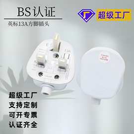 英标13A方脚插头BS认证带保险丝英标插头颜色logo定制