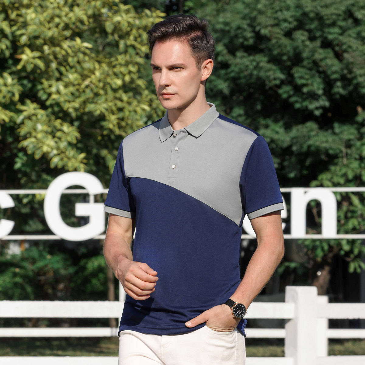 Camisa de Polo a juego de color con logotipo personalizado solapa de los hombres Camiseta de manga corta ropa de trabajo camisa de publicidad al por mayor camisa cultural