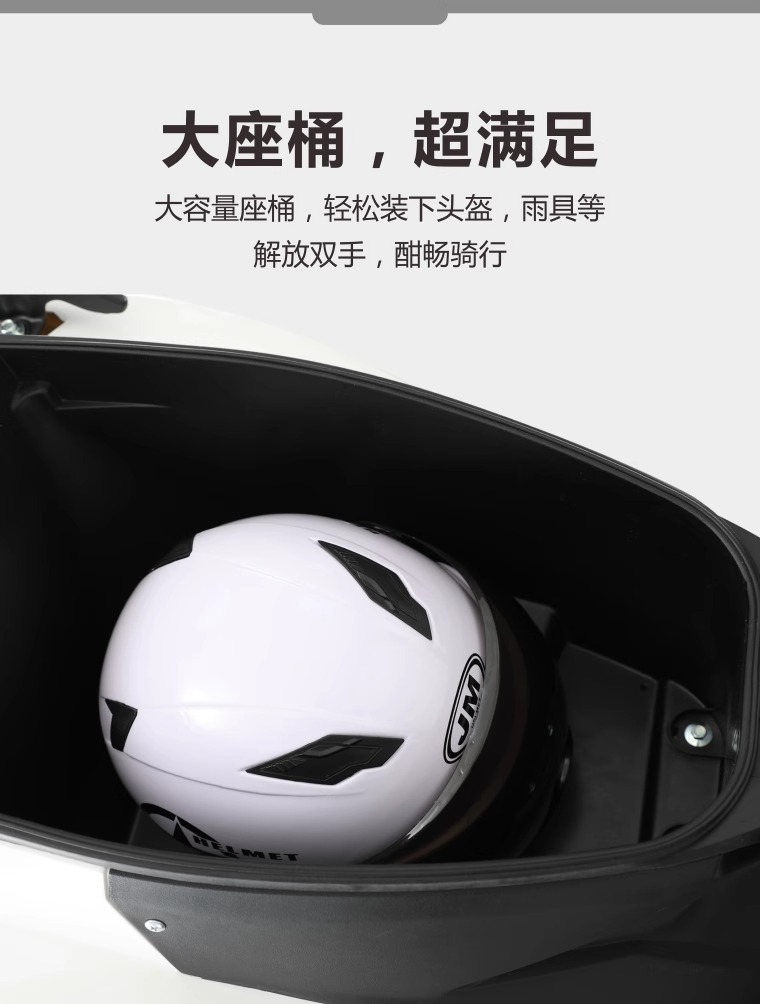 Cross-Border Foreign Trade Export Brand New 125C Two-Wheel Scooter Fuel-Saving Vehicle Shangling Second Generation Fuel Men and Women