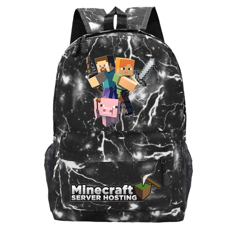 Детский рюкзак-плечевая сумка (Minecraft), принтая школьная сумка, один размер, легкий 0.311 кг
