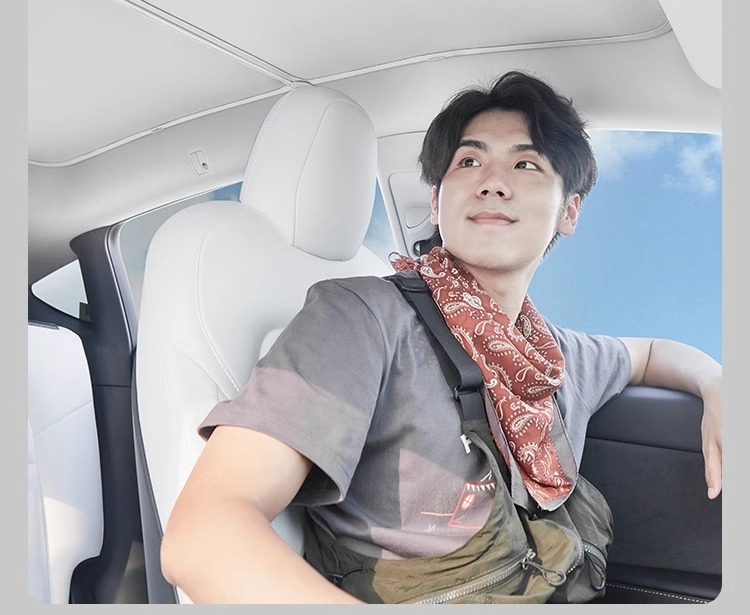 Special Tesla Model Ya 3y Modified Interior Accessories Titanium Silver Ice Crystal Sunroof Sunshade Curtain