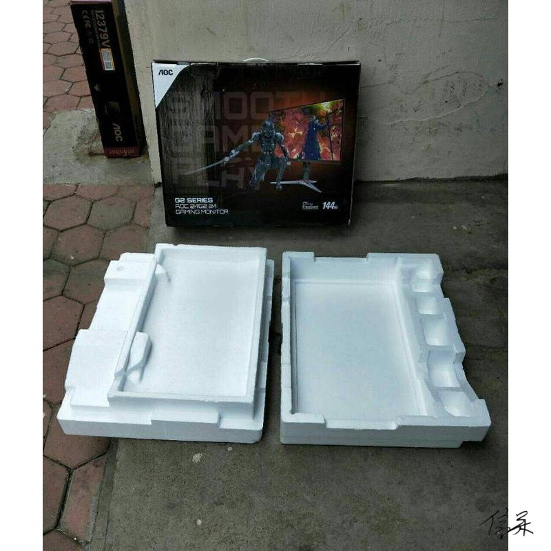 电脑主机包装纸箱24寸平面AOC24G显示屏台式2包装箱2E带泡沫Q2490