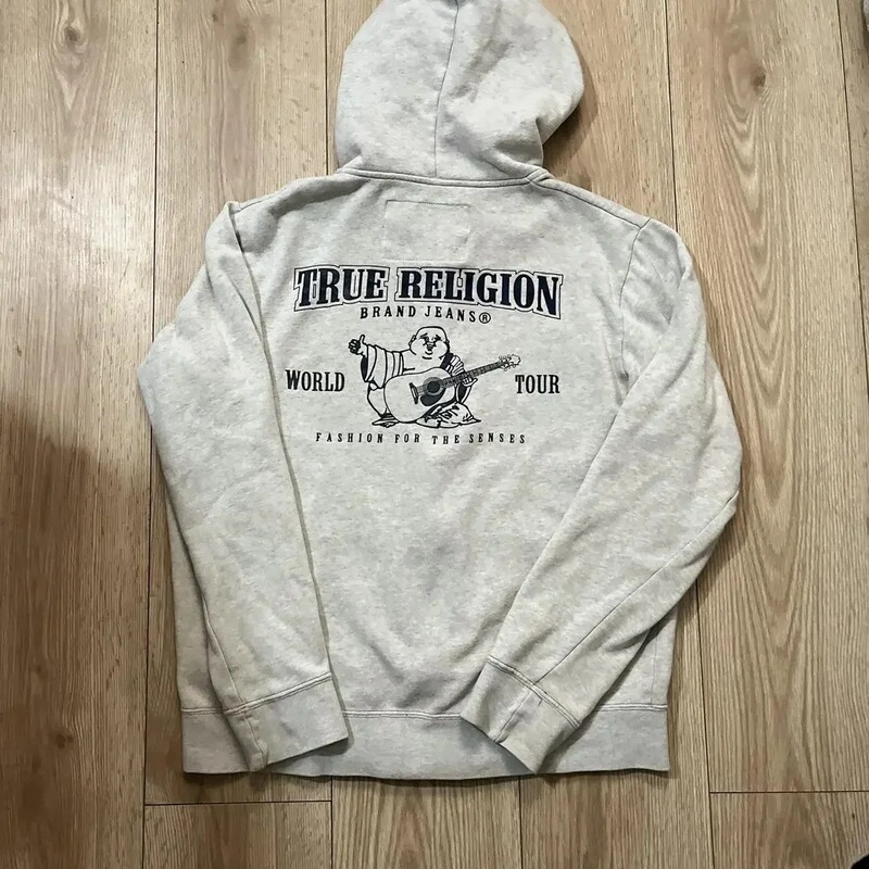 TRUE RELIGION运动衫跨境复古y2k高街潮牌刺绣拉链连帽衫卫衣男女|undefined