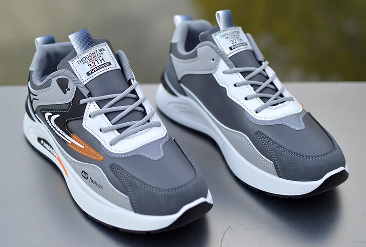 Férfi tavaszi-nyári új sport, vízálló, csúszásgátló futócipő, divatos és sokoldalú apuka cipő_voghion.com