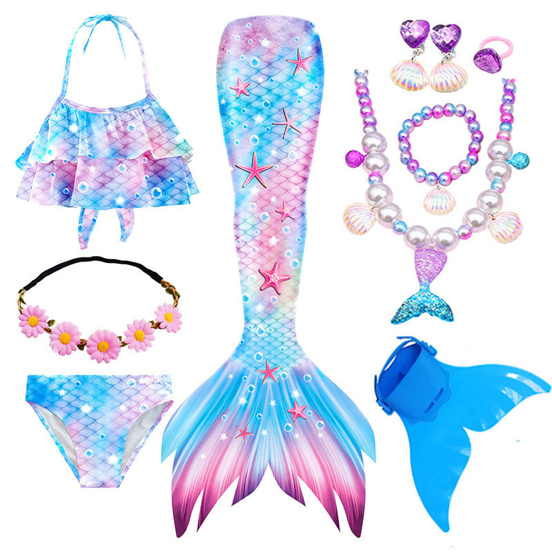 컬러풀한 별 3종세트 + 오리발 + 목걸이 5종세트