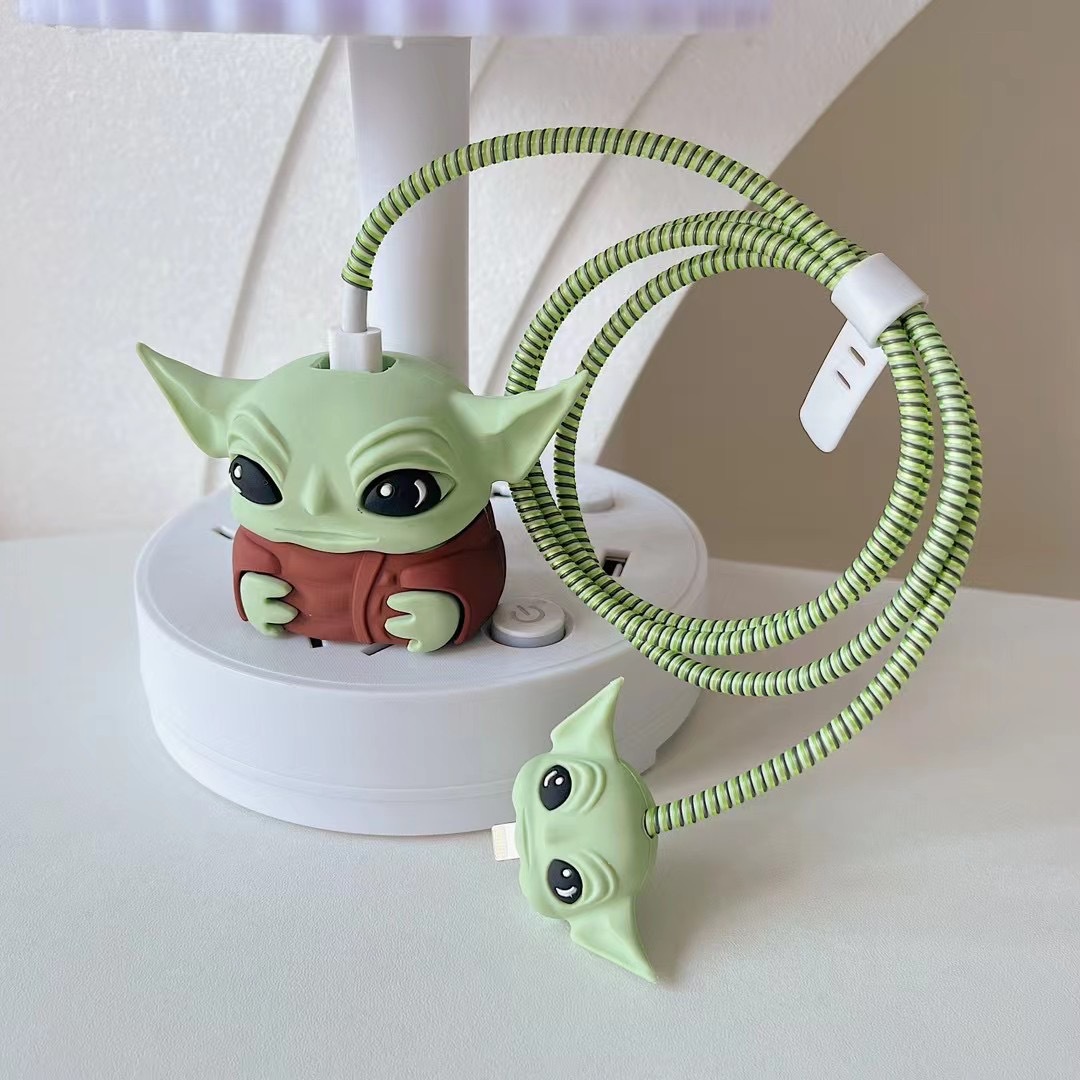 2023 nuevo cargador de dibujos animados cubierta protectora adecuada para Apple carga rápida cabeza 18/20W estándar europeo estándar americano aplicable