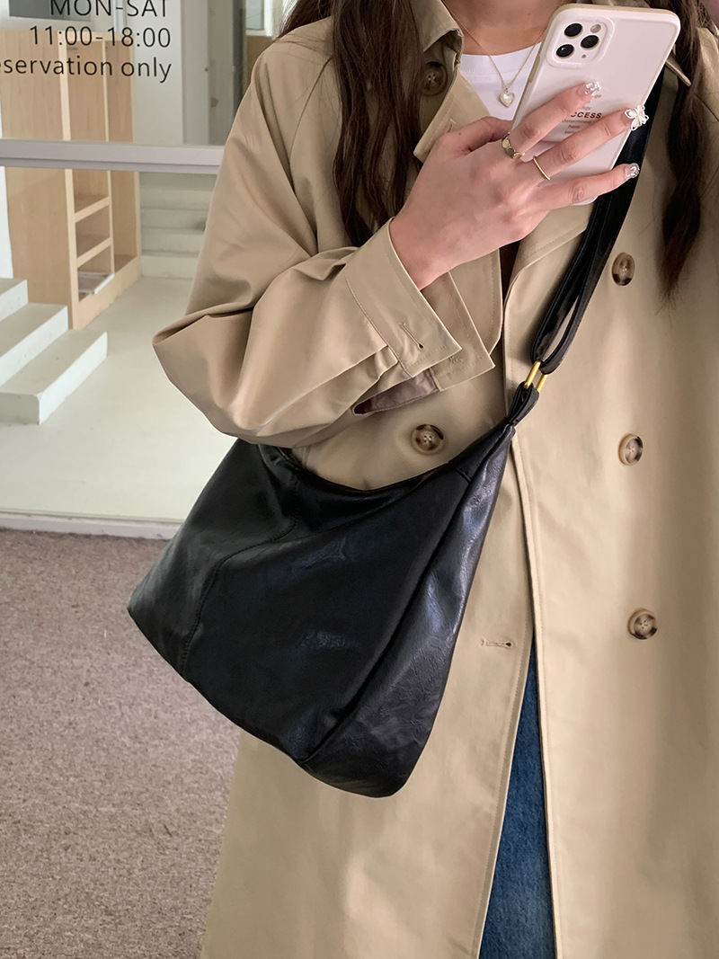 Bolso cruzado retro Maillard para mujer, nueva moda 2021, bolso de mano coreano, lo más fácil para combinar, bolso de hombro de gran capacidad