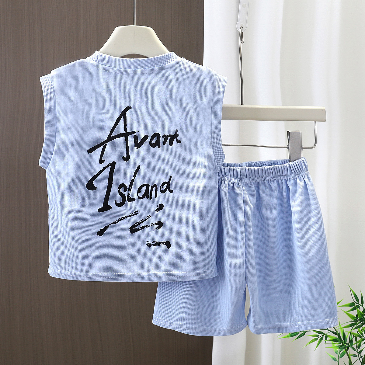 Conjunto de chaleco para niños de verano nuevo niño sin mangas pantalones de aire bebé delgado ropa de verano para niños ropa de niños image 10