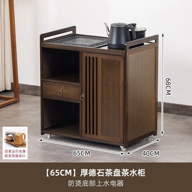 [두꺼운 판] 길이 65cm의 돌 차 트레이가 있는 단일 도어 - 화상 방지 완전 자동