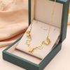 Elite fashionable necklace stainless steel, chain for key bag , European style, simple and elegant design, does not fade, wholesale