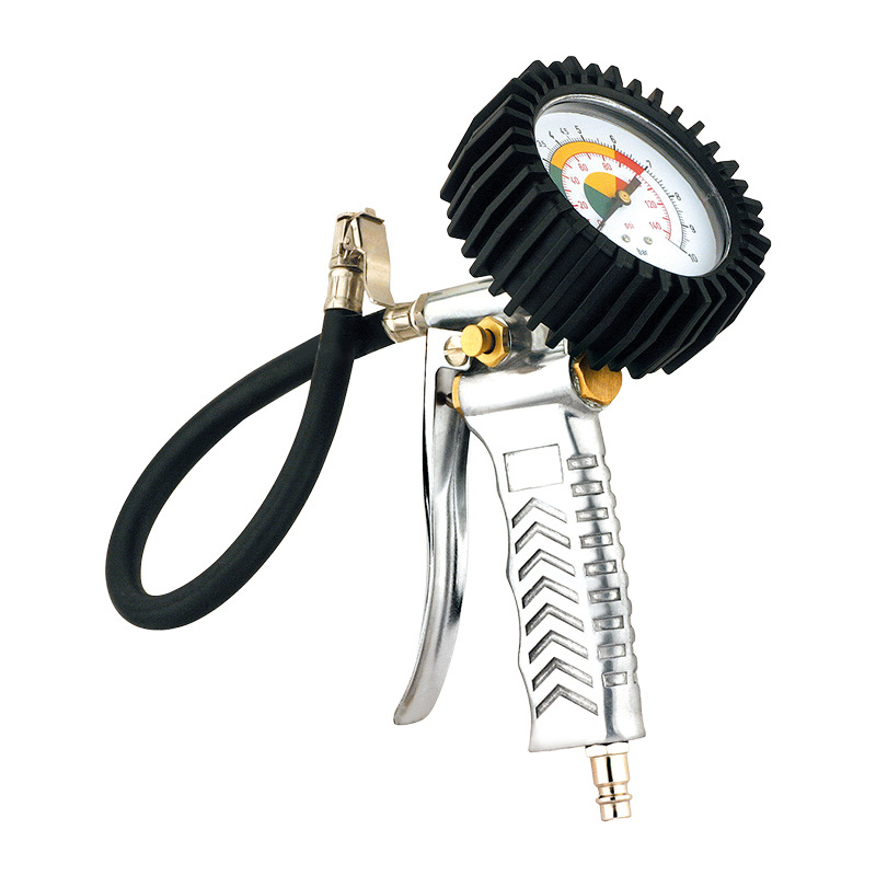 Pistola de presión de neumáticos personalizada manifiesta digital de neumáticos manómetro de neumáticos inflado herramienta de inflado para detectar manómetro de neumáticos manómetro