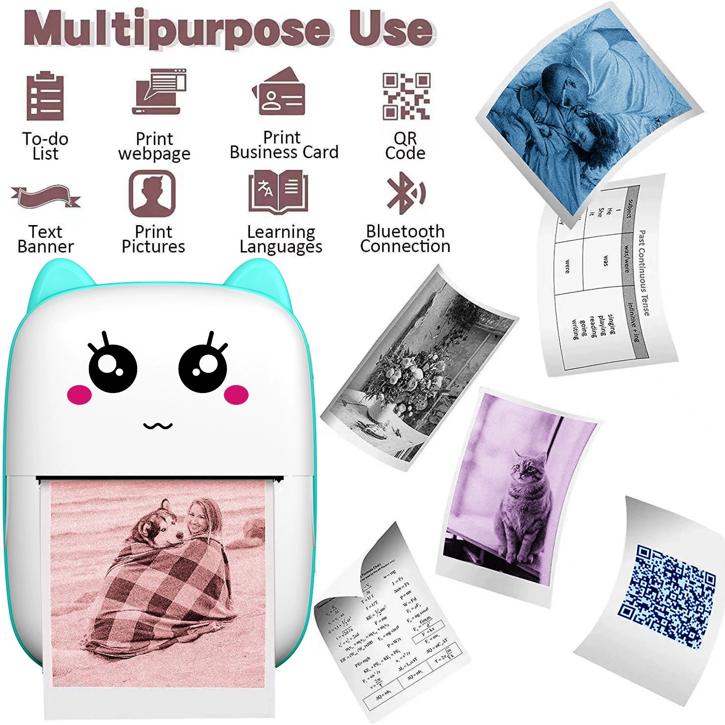 Pocket small cartoon printer for students, x1