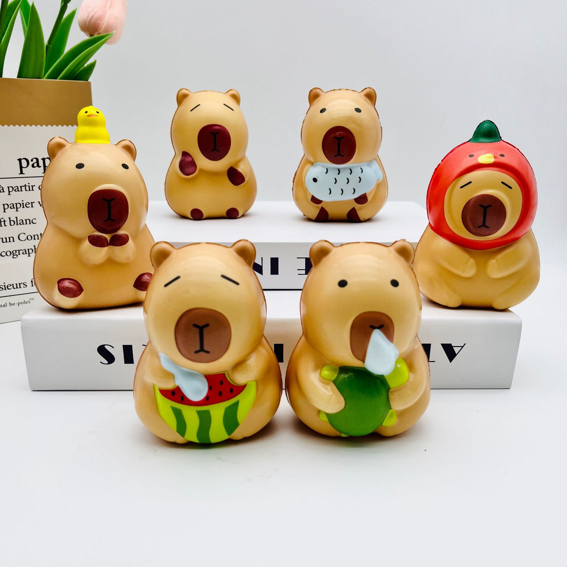 대형 6종 카피바라 (6개 단위로 구매)