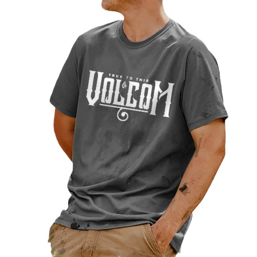 Europa y América verano transfronterizo nuevo estilo comercio exterior ropa de hombre camiseta de Amazon impresión de letras 3D cuello redondo camiseta de manga corta