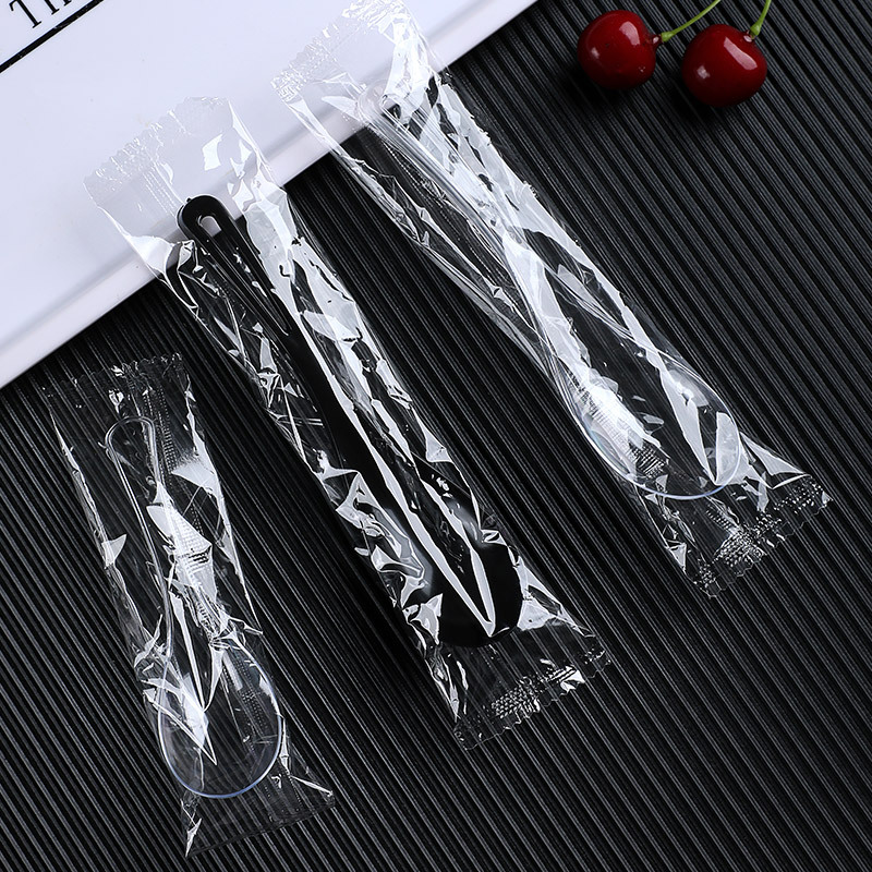 一次性勺子塑料獨立包裝甜品勺外賣打包快餐湯勺透明甜湯燕窩勺