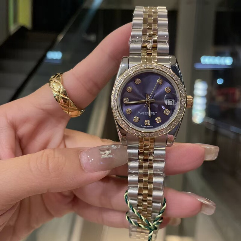 Laojia Oyster Perpetual Datejust 31mm Swiss Quartz Women's Watch Datejust Series Olive Green Watch Factory Supply Batch