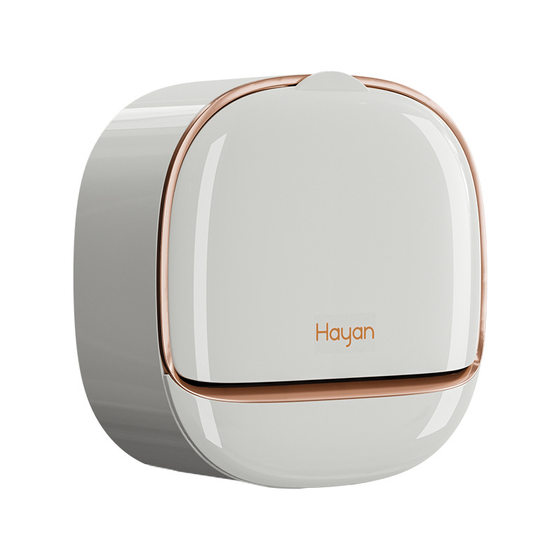 Light Luxury Soap Box Draining Toilet Punch-free Storage Rack Wall-mounted Soap Box with Lid and Flip Laundry Soap Box