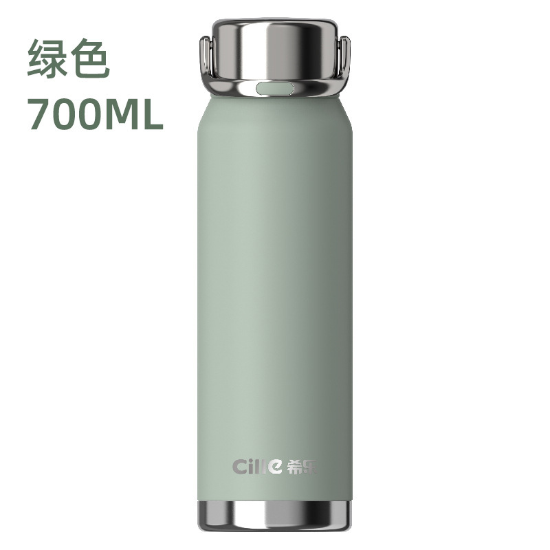 希乐大容量保温杯男士316不锈钢茶水分离杯新款户外便携泡茶杯子|undefined