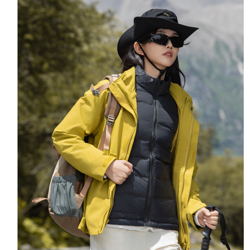 Capa de asalto de cáscara dura al aire libre hombre 3 - en - 1 chaqueta de alta gama mujer a prueba de viento impermeable a prueba de lluvia tormentosa ropa de montaña turística