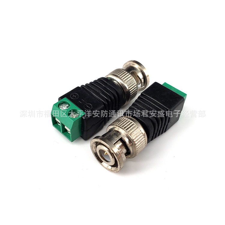 全铜芯优质免焊绿色端子BNC头Q9头 BNC connectors