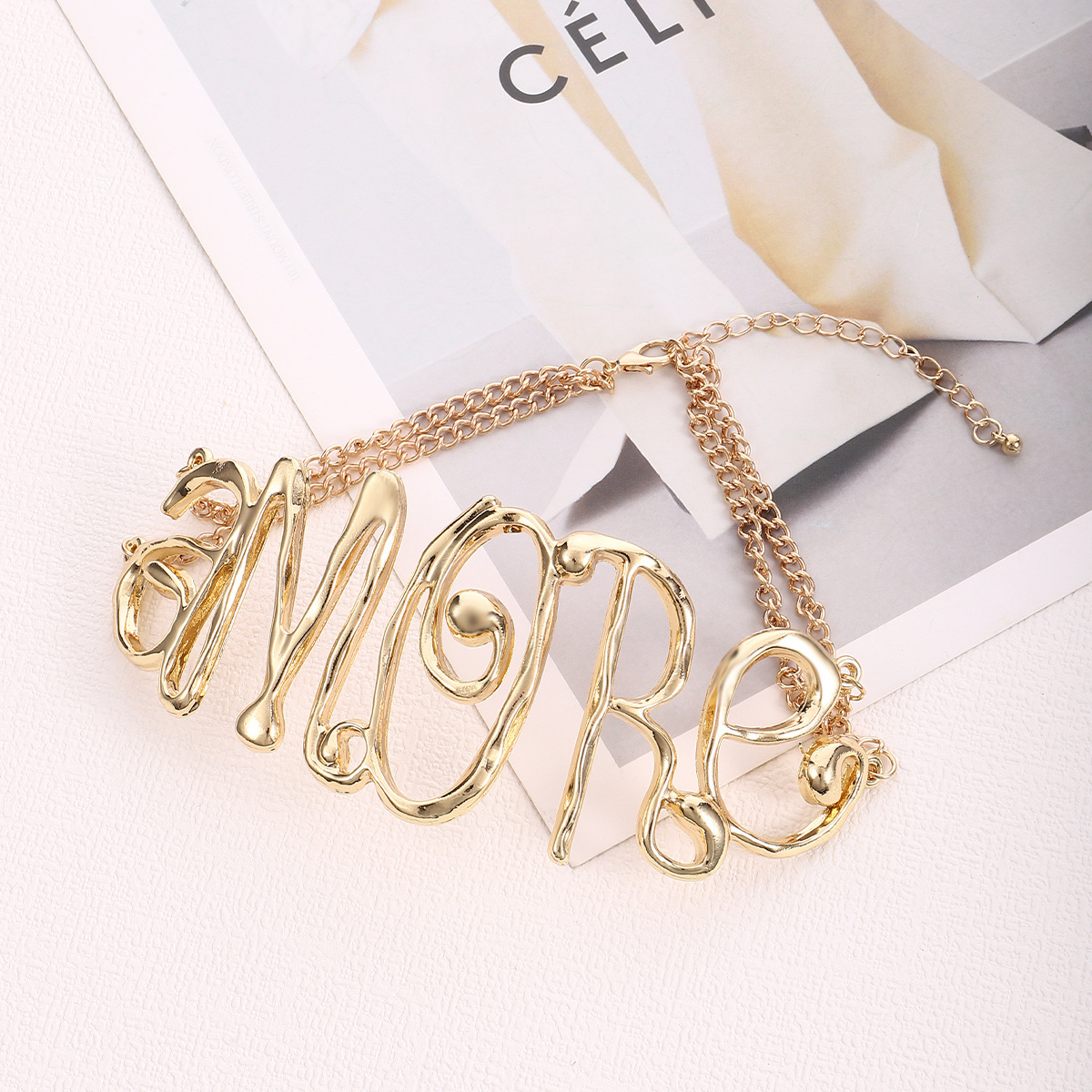 Fashion Letter Alloy Plating Womenu0027S Necklace 1 Piece