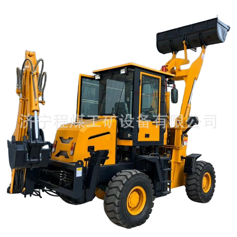 Cargador de dos extremos ocupado sitio de construcción de excavación cargador de ingeniería de carga carretilla elevadora tipo rueda integral dos extremos ocupados