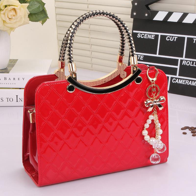 Bolso de Mano Modelo 2025, Bolso Rojo para Mujer, Bolso de Boda, Estilo Europeo y Americano, Bolso Cruzado, Bolso de Lujo Ligero de Alta Gama