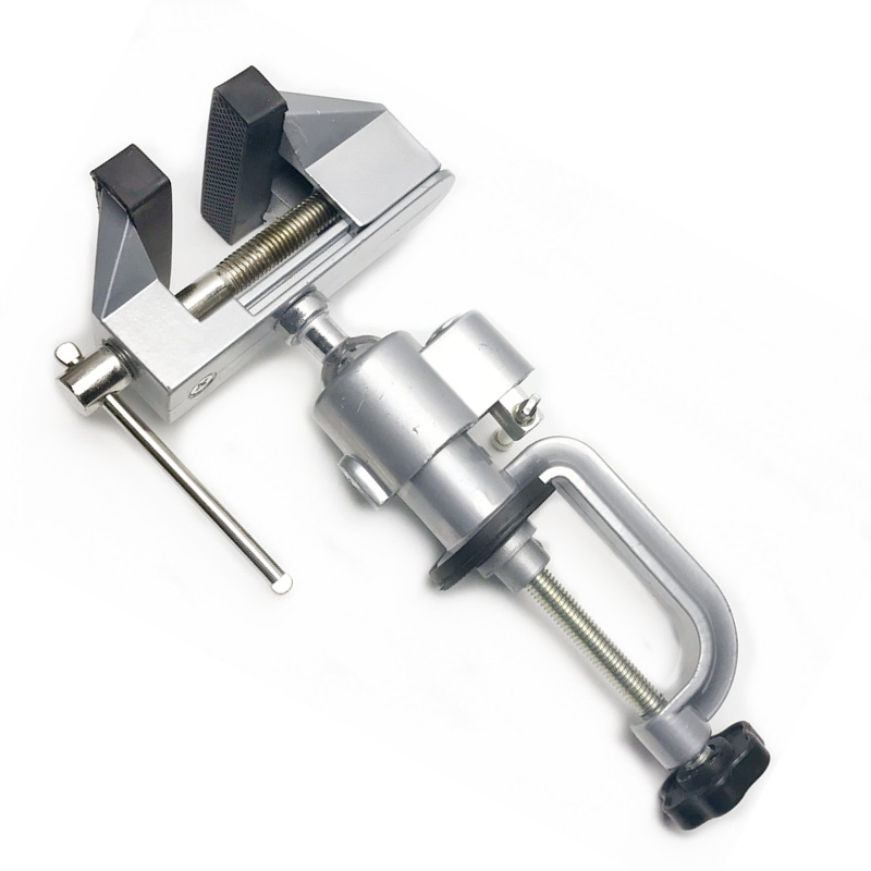 促销万向桌虎钳 360度旋转台虎钳小型台钳平口钳电钻电磨支架夹式