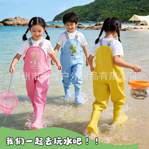 Children's Water Pants, Water Play Jumpsuit, Beach Gear, Fishing Waterproof Clothing, Kindergarten Wading Suit, Baby Fishing Clothes