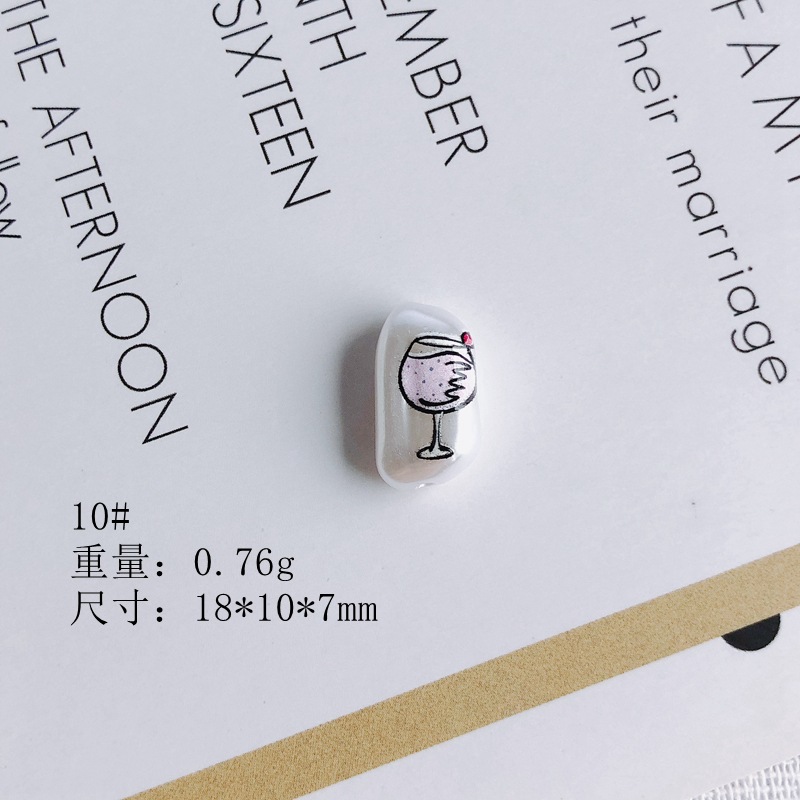 6g Weight Beads Jewelry Making Type 20*15mm Jewelry Making Size Jewelry Accessories Classification Smooth Embellishment 10 PCS/Package Quantity Acrylic Material Animal, Cartoon, Fruit Pattern All Seasons Season Cute Style 10 PCS/Package 20*15mm Acrylic Animal Cartoon Fruit Beads Jewelry Accessories 13