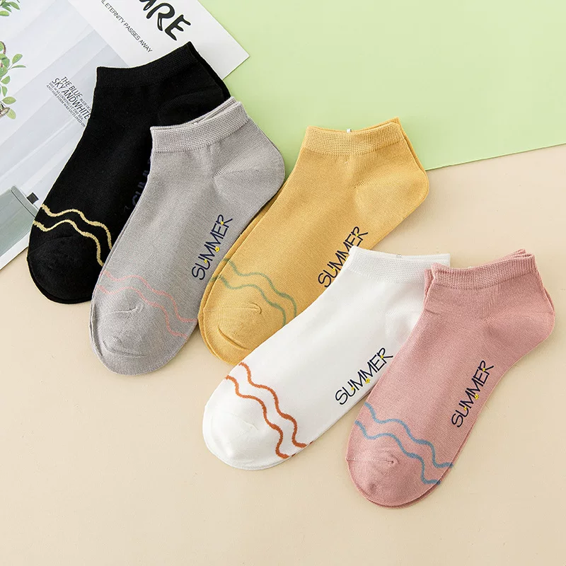 Breathable thin spring socks, absorbs sweat and smell, wholesale