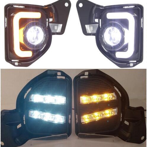 Adecuado para 14-16 Toyota león marino Luz de marcha diurna HIACE león marino LED Luz de marcha diurna modificada Luz de niebla