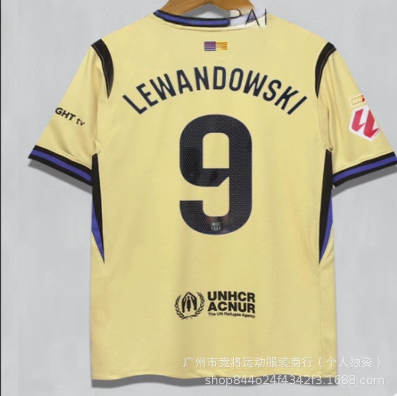 Футболка фанатская Ла Лига 2526 Барселона away номер 10 Ямалгав де Ронг Барселона Педри