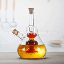 高硼硅玻璃防漏油壶厨房家用调料瓶酱油醋不挂油装油容器玻璃油壶