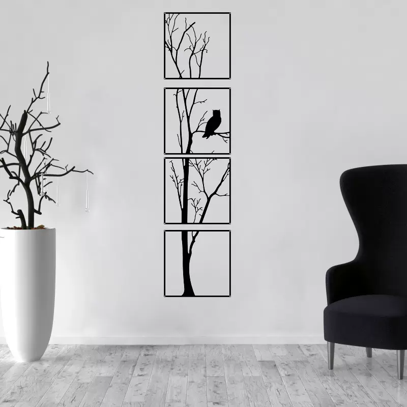 清新文艺组合装饰壁挂客厅走廊背景墙装饰挂画铁艺花草植物系列