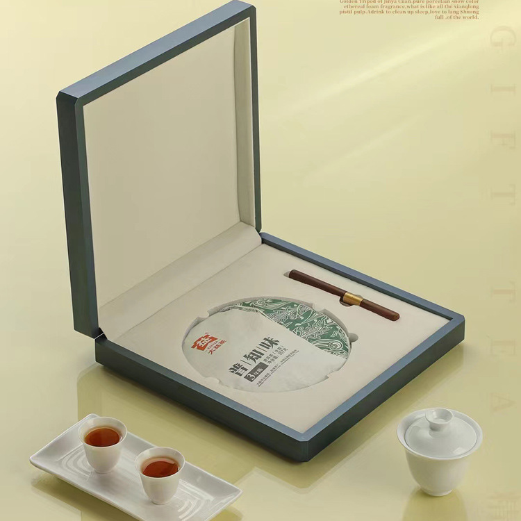 高档亚克力烤漆仿木盒空礼盒福鼎白茶357克包装盒普洱茶饼通用
