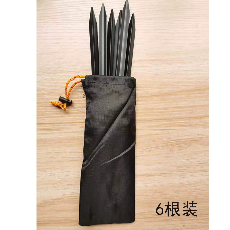 Вогнуто-выпуклые аксессуары для уличной палатки наземные гвозди сверхлегкий алюминиевый сплав ветрозащитный треугольный лагерь 1 сумка 6 штук длиной 18 см