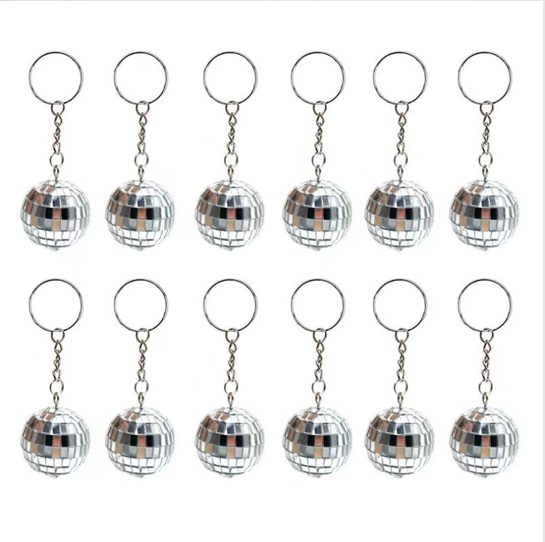 Mirror Ball Keychain Disco Reflective Pendant Holiday Gift Decoration Car Key Ring Small Gift Mirror Ball Keychain Disco Reflective Pendant Holiday Gift Decoration Car Key Ring Small Gift