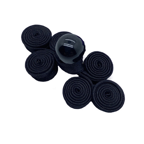 Baixi accessories cheongsam plate buckle jade beads three-wheel buckle Tang suit Hanfu decorative button Chinese style clothing button wholesale
