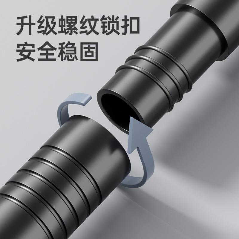 Cross-border e-commerce bathroom curtain rod, hole-free sectional telescopic rod, clothes drying rod, detachable curtain rod, clothes hanging rod