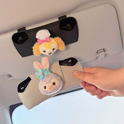 2025 New Car Glasses Case, Car Sunglasses Case, Storage Sun Visor, Cute Glasses Clip, High-End Female