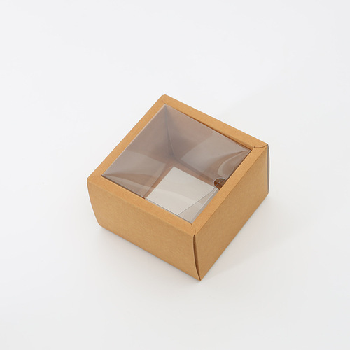 Manufacturer heaven and earth cover coated kraft paper tea gift box folding box jewelry food box logo transparent wholesale
