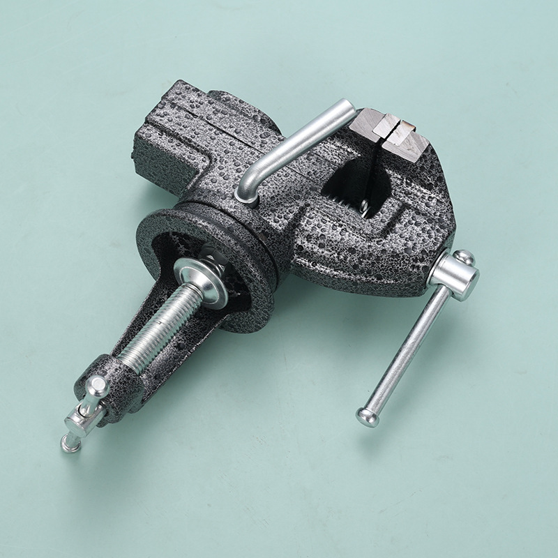 Herramientas de hardware de 360 grados giratorio mini vise tabla vise pequeño vise tabla vise plana (luz)