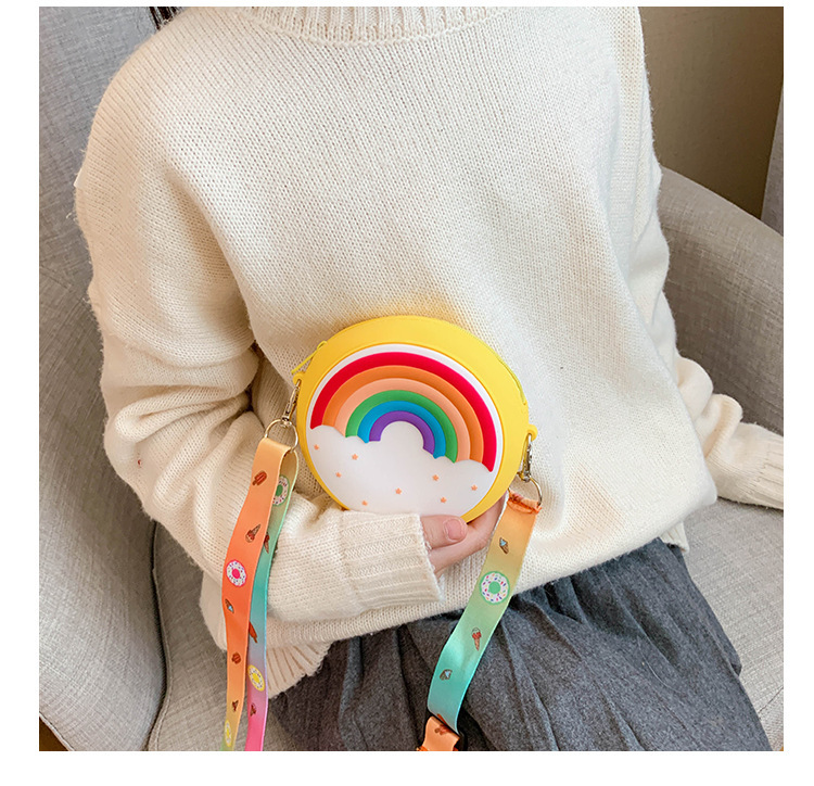 Kinder Regenbogen Runde Umhängetasche Großhandel Nihaojewelry display picture 21