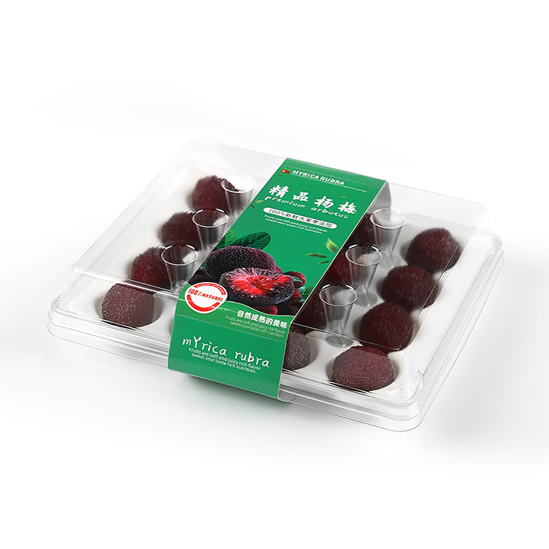 Caja de embalaje de Xiangju Bayberry, caja transparente desechable de gran tamaño, caja de ciruela Dongfeng, 20 cápsulas a prueba de choques, caja de ciruela Shunfeng.