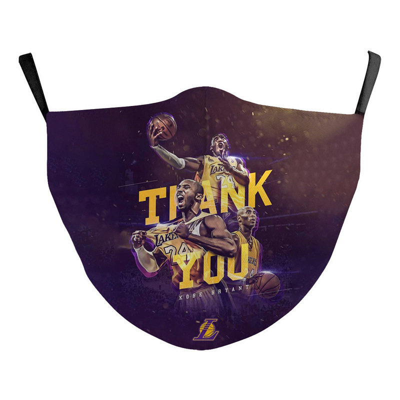 Máscara antipolvo de fútbol de la NFL impresa en 3D Baloncesto de la NBA Lakers Fire Brave Nuggets Impresión Máscara protectora 3D Fija Z