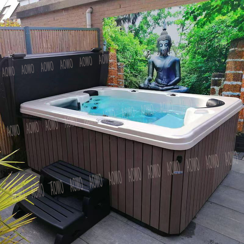 bañera acrílica al aire libre bañera de surf hidromasaje inteligente bañera termostática spa piscina de spa 3 asientos