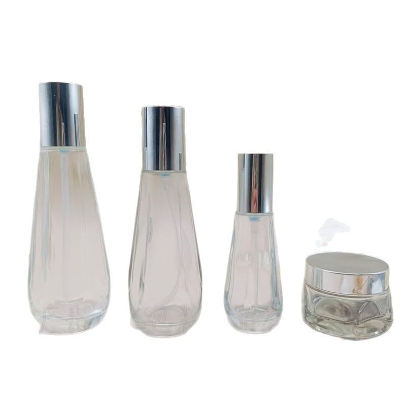 スポット 50ML ウォーターエマルジョンエッセンスガラスボトル 120ML 六角形プッシュ式スキンケア製品空ボトル包装材|undefined
